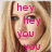 A pixelated image of a person with long blonde hair, showing three sequential text overlays: 'hey hey you you', 'I don't like your', and 'GIRLFRIEND' in bright pink letters.