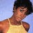 A pixelated buddy icon featuring a person in a yellow tank top on the left and green text reading "Original Icons .com" on a dark green background on the right.