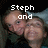Pixelated image of two people with overlaid text reading "Steph and Kara 2 Of My EFF's" in white block letters on dark background.
