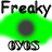 Pixelated green circular icon with black text 'Freaky' at top and '03/05' at bottom, featuring a dark gray center surrounded by gradient rings.