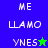 Pixelated text and star symbols on split blue-green background with animated color changes.