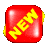 A 5x5 contact sheet of animated frames showing a red glossy cube with yellow text rotating in various orientations against a gray background.