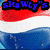 Animated icon with red, white, and blue wavy background; text changes from "sHawty's" to "SoO" to partial unreadable text.