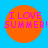 Four orange circular icons with pink text "I LOVE SUMMER!" on a blue background, arranged in a