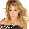 six showing a woman with blonde hair in various poses and expressions, with text overlays forming "Proud to be a Wilary Fan"