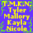 Static pixel art image with yellow text on blue background, framed by green border elements.
