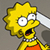 Pixelated cartoon character with yellow hair, wide eyes, open mouth, and orange top against gray background.