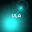 Four- shows cyan light pulses with 'ULA' text; top-left and bottom-left have circular lens flares, top-right has a single flare, bottom-right is solid glow