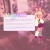 Pixelated image of a figure in light-colored top and dark skirt holding a white rectangular object against pinkish-purple background.