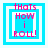 Four variations of a pixelated graphic with pink text 'thats how i roll!' on blue and white layered squares.