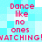 Pixelated text on a light blue background with repeated phrases and exclamation marks in pink