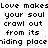 Pixelated text repeats across the image with pink dots appearing in the middle of the word 'hiding' and 'place' in the second line.
