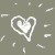 monochrome buddy icons featuring a heart, camera, star, arrow, and stylized 'M' symbols in varying shades of gray and black
