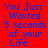 Red background with blue text reading "You Just Wasted 5 seconds of your Life..." in a pixelated font, displayed across three horizontal with white stripes