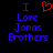 Two side-by-side pixel art images display identical text with a red heart symbol replacing the word 'love' in the left image.