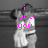 A grayscale image of two people embracing with pink text overlays changing across frames.