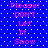 Blue background with white dots and pink text repeating 'Please! DON'T Let It Snow' in a pattern