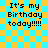 Pixelated text on a checkered background with visible lines and slight color shifts between frames