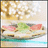 A four-quadrant image with a pixelated food photo in the top-left, bright green backgrounds in two quadrants, and gray background in one quadrant.