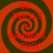 Red and dark green spiral pattern with red text reading 'GO DEVILS RANGERS SUCK' arranged in four quadrants on a solid background.