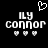 Pixelated black-and-white icon with 'ILY CONNOR' text, three small hearts below, and a larger heart above the text.