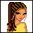 Pixelated character with braided hair in a ponytail, wearing yellow top and earrings, next to text reading "Cute and Smart" and "what more is there?"