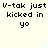 Pixelated text repeats three times horizontally across a light background with small blue star-like shapes scattered.
