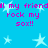 Blue background with light blue stars and repeated pink text reading 'all my friend rock my sox!!' in pixelated font.