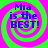 Four identical display 'Mia is the BEST!' text over green and pink spiral backgrounds with blue pixelated lettering