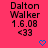 A static image with a bright pink background displays repeated text "Dalton Walker 1.6.08 <33" and blue heart symbols in a