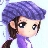 Pixelated character with purple hair and a purple top, brown side braid, large eyes, and light skin, set against a light background.
