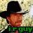 Animated sequence of a cowboy character with changing text overlays and facial expressions against a grassy background.