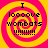 Four identical display a pink and yellow spiral background with black text reading "I loooove wombats !!!!!!!!" in a pixelated font