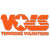 Pixelated orange logo with white star inside stylized 'V' and 'T' letters, below which is a horizontal orange bar with faint pixelated text.