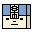 Pixelated avatar with blue top section, beige middle, and tan side ; stylized character in blue and black; mouth and eye shapes change across frames