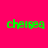 A static image with a bright pink background and yellow rectangular blocks, displaying the word 'cheisea' in green pixelated text across multiple positions.