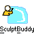 Animated sequence of a yellow-clad figure with white head holding black object against light blue background, showing pose and position changes across frames.
