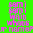 Green background with pink text reading "samj sami Wait whats yr name?" and yellow horizontal bars appearing in different positions across frames.