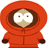 A static contact sheet of a South Park-themed animated icon featuring Kenny McCormick in an orange hooded jacket with repeated text "They Killed KENNY!" on a yellow background.