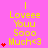 Yellow text "I Loveee Youu Sooo Much<3" on pink background with red heart symbols, arranged in a of three and three