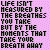 Pixelated text on a pink background with small black hearts appearing in different positions across repeated