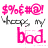 Four display pink and gray text with animated arrow changes on a white background