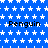 Blue background with white star pattern and multiple instances of the word "Penguin" in black text.