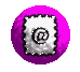 Nine circular icons with magenta backgrounds, each containing a white square with a spiral symbol, arranged in a