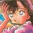 A pixelated anime-style character with brown hair and pink clothing appears on the left side of a contact sheet, while the right side displays text "Anime IM" and "COM" in white pixelated font against black background.