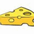 Pixelated yellow cheese wedge with brown edges and multiple holes, positioned left of black pixelated text reading 'cheese' on white background.