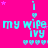 Bright pink background with repeating cyan text and symbols arranged in a pattern, featuring small purple stars scattered throughout