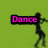 Green background with black silhouettes of dancing figures and pink text reading Dance, Like No One Is Watching, Make It Groovy, And Don't Stop, Just Cuz The Music Does.