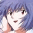 A 48x48 pixel buddy icon featuring a split composition with an anime character on the left and text elements on the right, displayed as part of a contact sheet.
