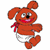 A pixelated cartoon dog mascot in a diaper with a red scarf, next to green text reading "Original Icons .com" on a dark background.